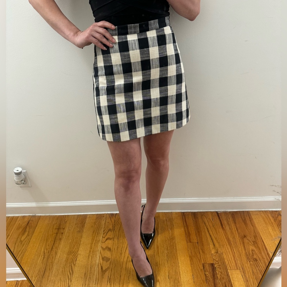 TOPSHOP Check Mini Skirt